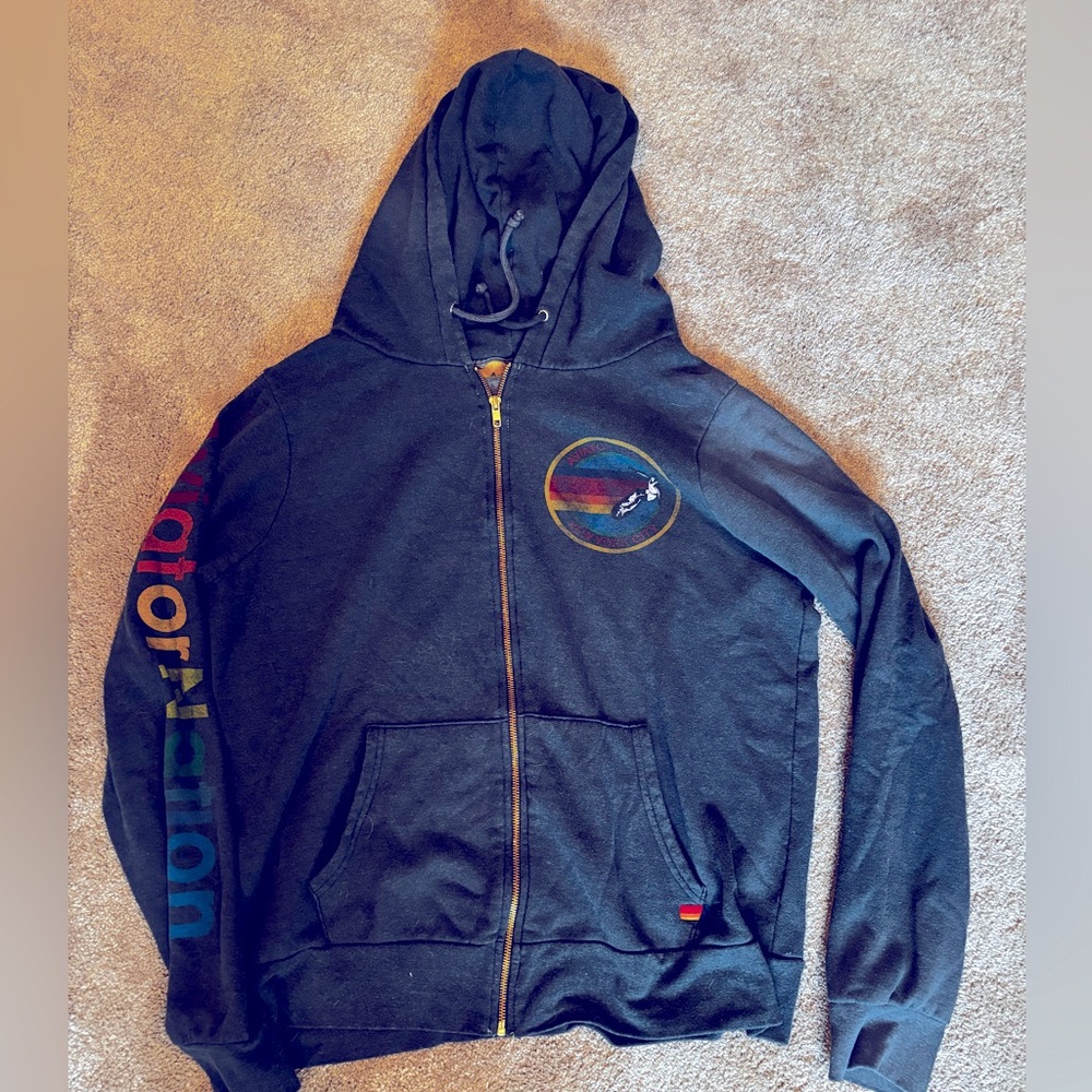 Men’s Aviator Nation zip up hoodie, size XL - great condition